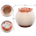 Modern Design Orange-White Ceramic Vases