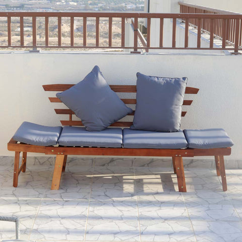 Solid Acacia Wood Sofa Outdoor