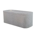 rectangular gray lined planter for modern homes