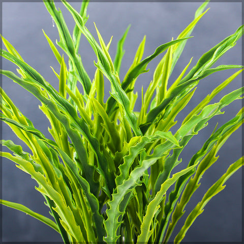 Faux green bunch leaves with UV protection for exterior decor