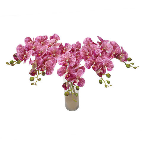 Artificial Mini Orchids Silk Flowers-Fo-802