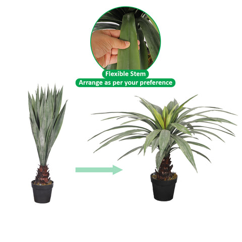 Realistic Yucca Plant 70cm High