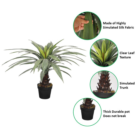 Realistic Yucca Plant 70cm High