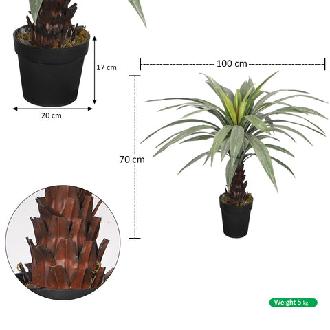 Realistic Yucca Plant 70cm High