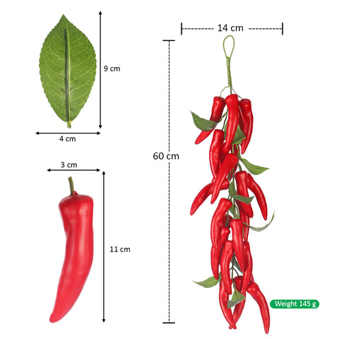 Decorative Red Pepper Foam Simulation