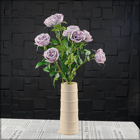 Artificial 4 heads Rose Flower Stem