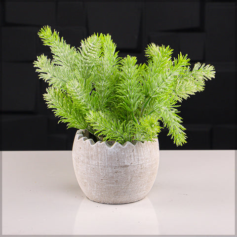 Round Cement Decorative Vase