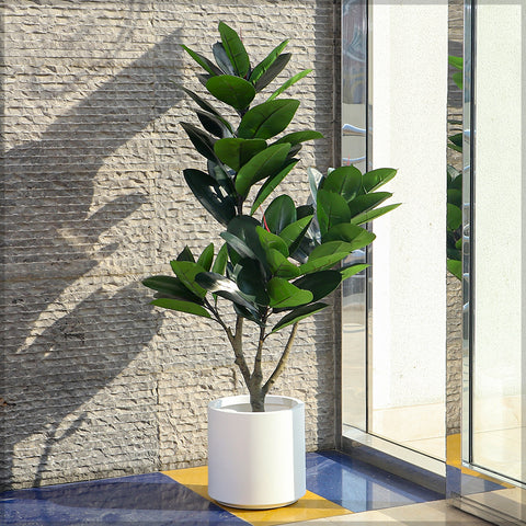 Artificial Rubber Plant 130cm Tall