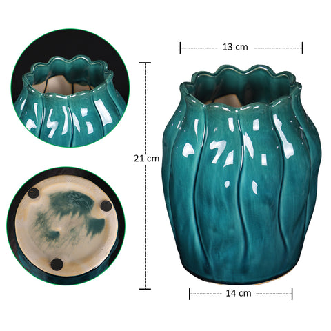 Colored Blue Vase