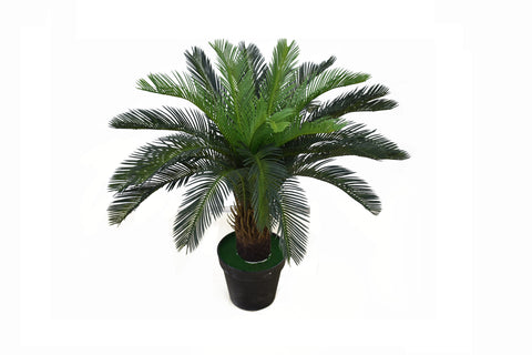 Elegant artificial cycas palm plant adding greenery to modern interiors