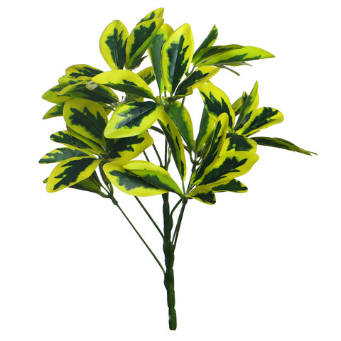 Artificial plant leaves for indoor plant displays