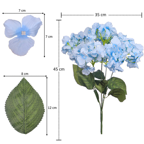 2pcs Artificial Silk Hydrangea Flower