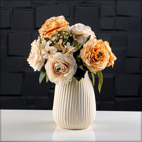 Artificial Silk Peony Flower Bouquet