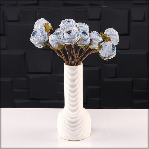 2 bunches Artificial Silk Retro Rose Flowers Bouquet