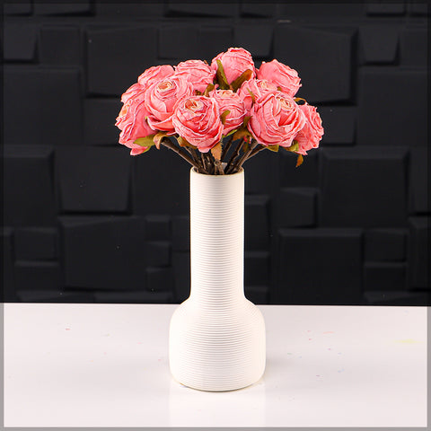 2 bunches Artificial Silk Retro Rose Flowers Bouquet