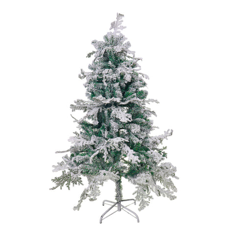 Snowy Flocked Christmas Tree