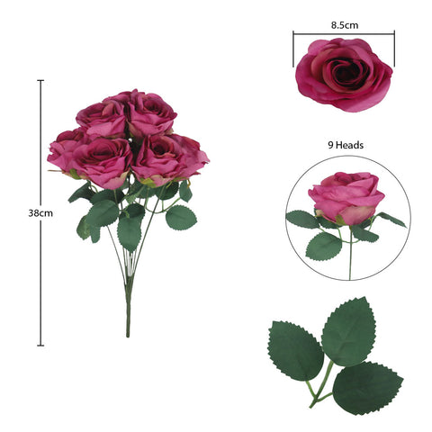 Artificial Silk Rose Flowers