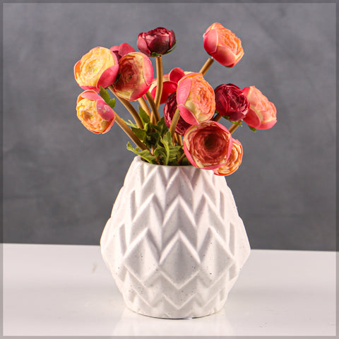 Large white ceramic vase for home styling