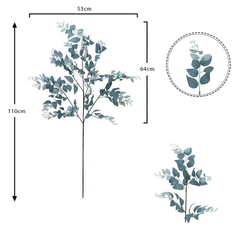 Realistic silk leaf branch for creating floral arrangements