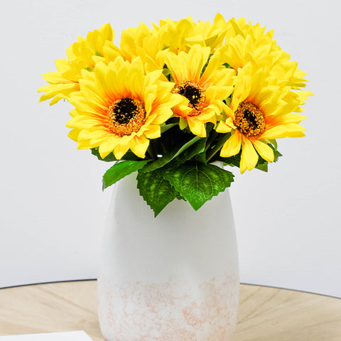 Yellow Artificial Sunflower Set