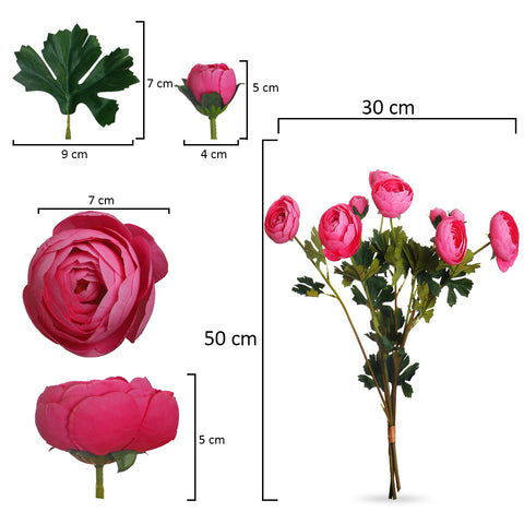 Artificial Tea Rose Flowers