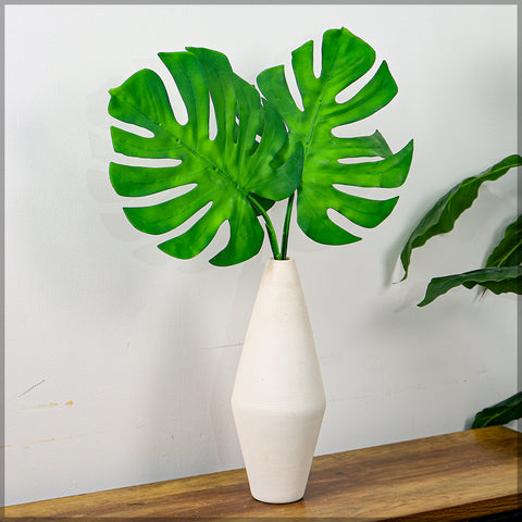 Faux monstera leaves for living room decor