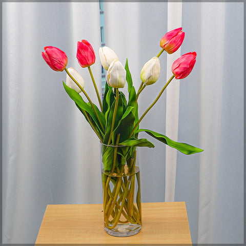 Mixed Tulip Flower Arrangement