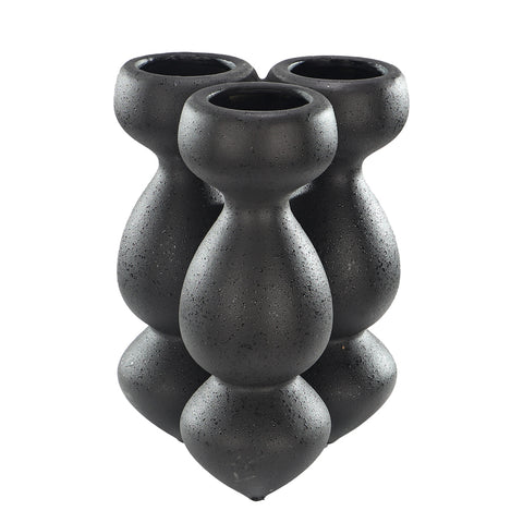 Black Organic Shaped Ceramic Vase