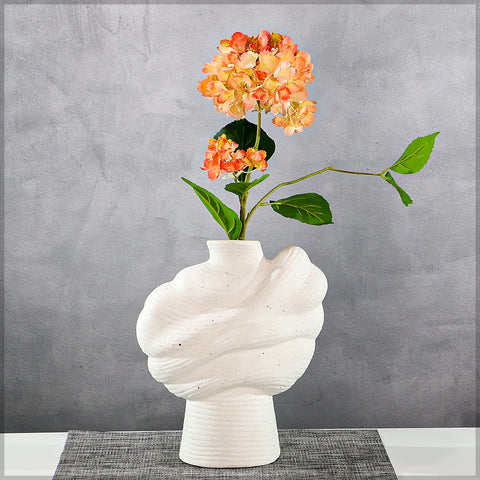 Elegant White Ceramic Vase