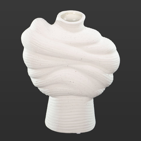 Elegant White Ceramic Vase