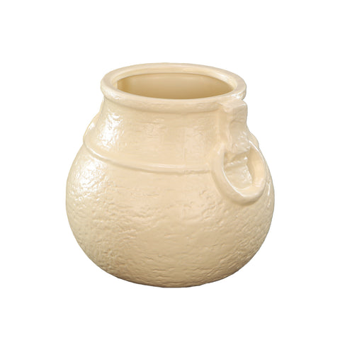 Cream Traditional  Curvy Shaped Vase