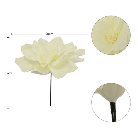 Decoration Foam Flower Wall Cream-PE