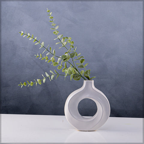 Minimalist white vase