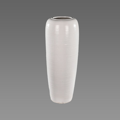 White Ceramic Floor Vases