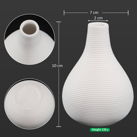 Small Sizes White Ceramic Vase