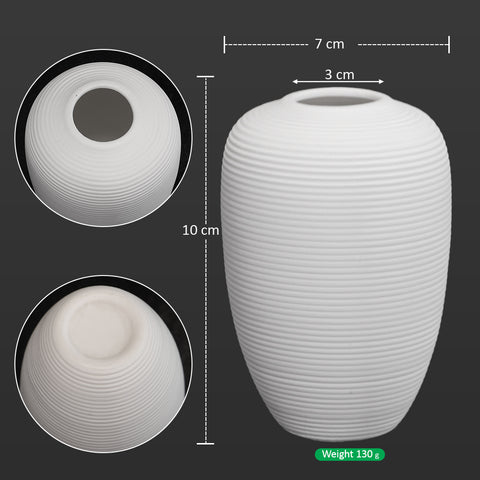 Small Sizes White Ceramic Vase