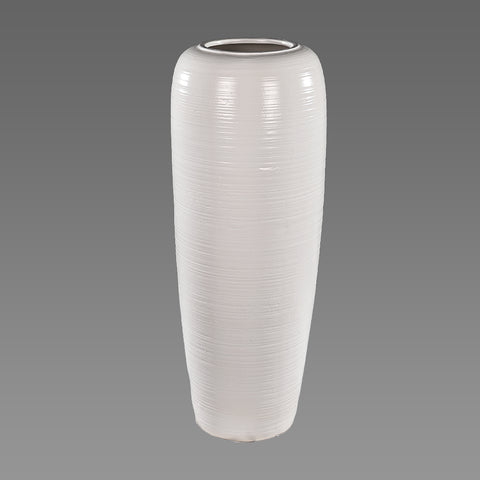 White Ceramic Floor Vases