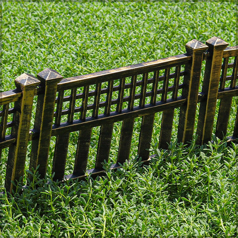 Plastic fence panels ideal for lawn and garden edging