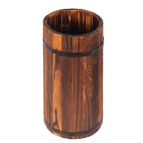 Wooden Cylindrical Shaped Vase