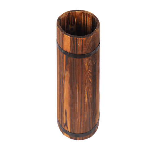 Wooden Cylindrical Shaped Vase