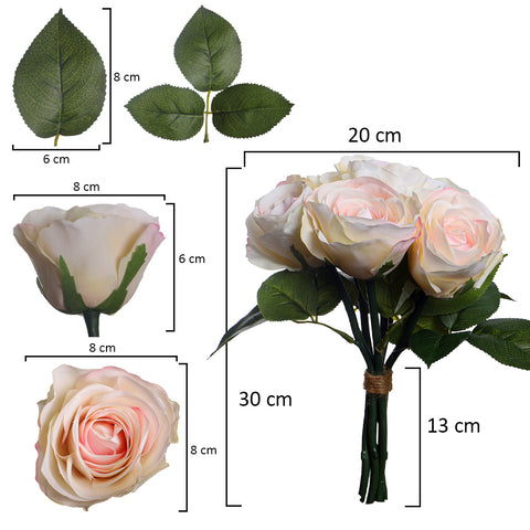 Artificial Real Touch Bunch Rose