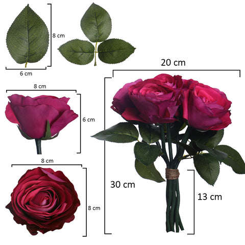 Artificial Real Touch Bunch Rose