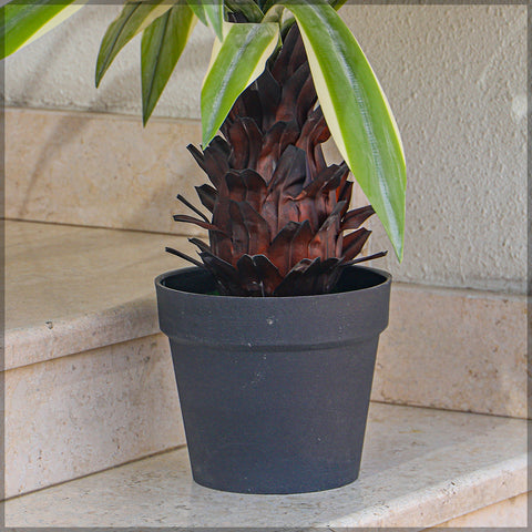 Artificial yucca plant for lush indoor greenery