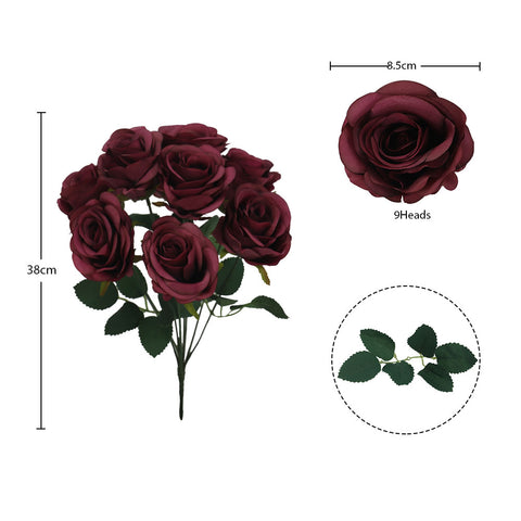 Artificial Silk Rose Flowers