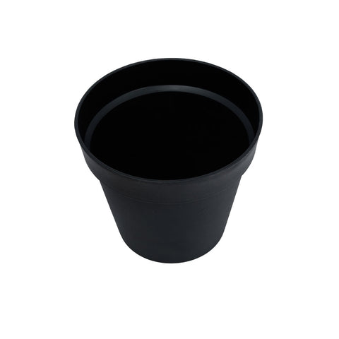 Black outdoor planters modern