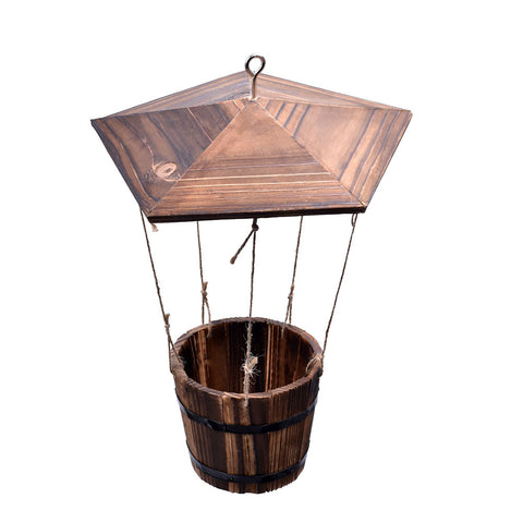 Hanging Wooden Planter Pots